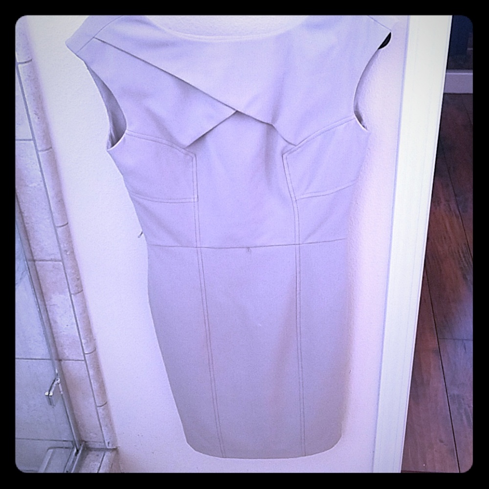 Khaki tan Calvin Klein dress